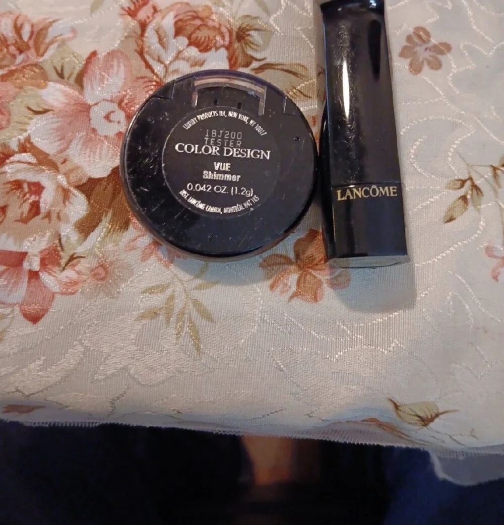 Lancome Lipstick & Shimmery Eyeshadow Duo in Brown